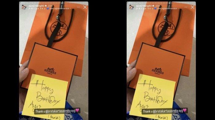Kado ulang tahun Brata Kartasasmita untuk Ayu Ting Ting