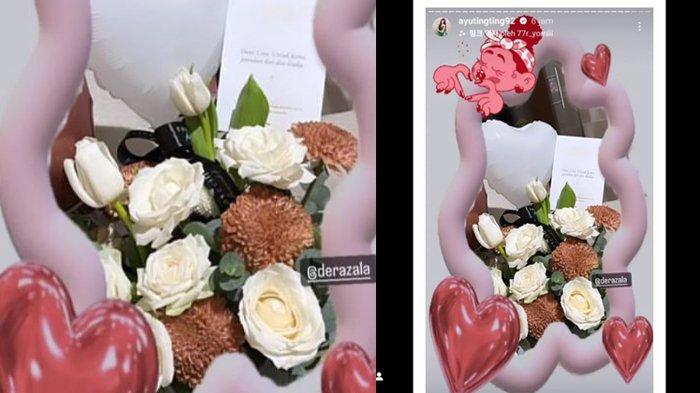 Kado valentine romantis dari Lettu Fardana untuk Ayu Ting Ting