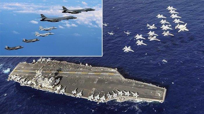 US NAVY/NAVY MEDIA CONTENT SERVICE
Kapal induk milik Amerika Serikat (AS), USS Nimitz (CVN-68), dilaporkan mematikan sinyal atau sistem pelacak otomatis (transponder) saat berlayar di wilayah perairan antara Indonesia dan Malaysia menuju Timu Tengah (Timteng). (US NAVY/NAVY MEDIA CONTENT SERVICE (NMCS)