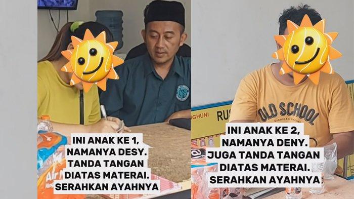 Kedua anak Totok Desy dan Deny