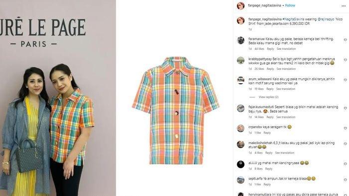 Kemeja Nagita Slavina yang berharga fantastis 1