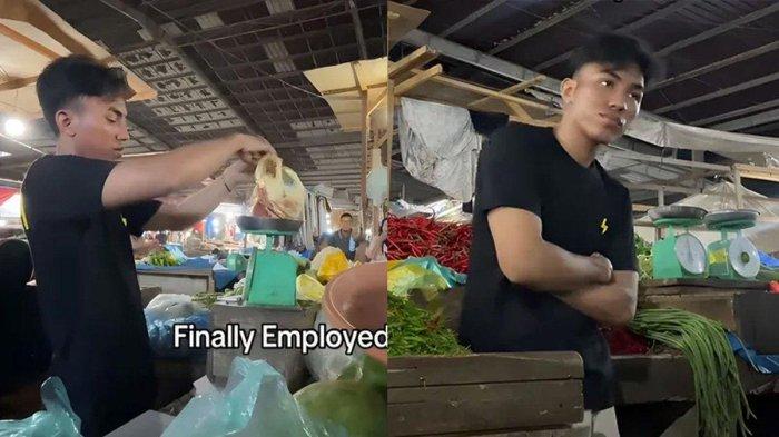 Kisah Pria Lulusan Sarjana Tak Malu Jualan Sayur di Pasar Viral, Sering Bantu Orangtua Sejak Kecil