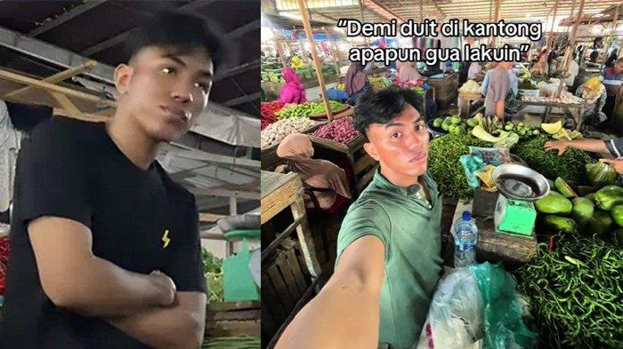 Kisah Pria Lulusan Sarjana Tak Malu Jualan Sayur di Pasar Viral, Sering Bantu Orangtua Sejak Kecil