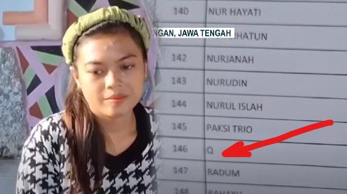 Wanita bernama Q di Pekalongan, cuma satu huruf kakaknya juga bernama LY, artinya di luar dugaan.