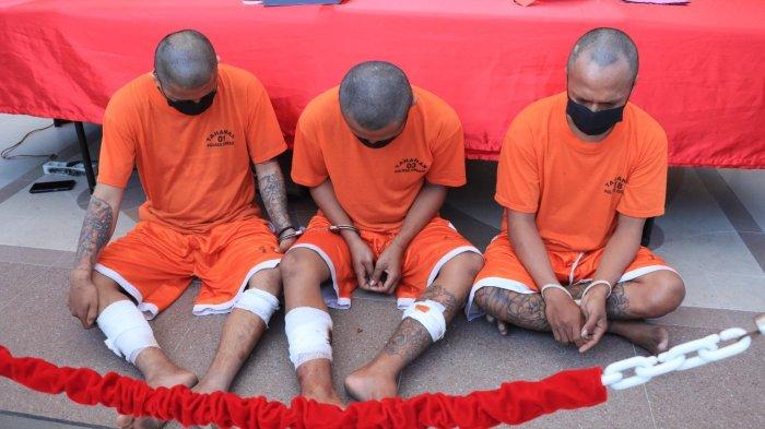 Komplotan jambret yang beraksi di Kebomas, Gresik, diciduk Polres Gresik, Kamis (24/8/2023).