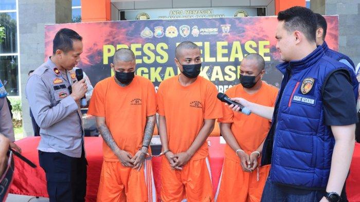 Komplotan jambret yang ditangkap Polres Gresik, Kamis (24/8/2023).
