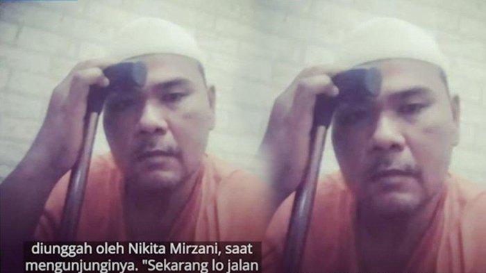 Kondisi Fahmi Bo sekarang memakai tongkat untuk berjalan