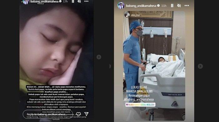 Kondisi anak Andika Mahesa setelah mengalami intimidasi dari wali murid di sekolah.