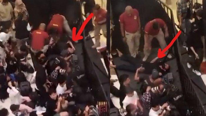 Kondisi fans JKT48 saat pingsan di tengah acara
