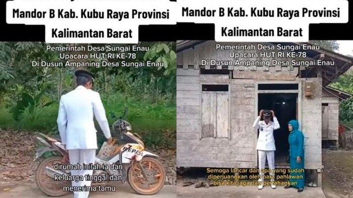 Kondisi rumah Rajali, Kades Sungai Enau dan motor bututnya