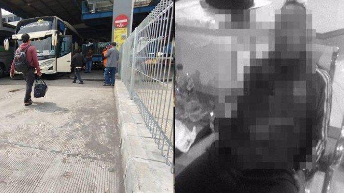 PENGEROYOKAN TNI AL - Tangkap layar video viral pasca-perwira TNI AL, Letda Laut (PM) Abu Yamin memakai jaket biru masih sadar setelah dikeroyok (KANAN) di Terminal Arjosari Malang pada Kamis (26/6/2025) sekira pukul 19.30 WIB. Titik jalur keberangkatan bus di Terminal Arjosari Kota Malang yang menjadi lokasi kejadian pengeroyokan (KIRI) saat didatangi SURYAMALANG.COM, Jumat (27/6/2022).