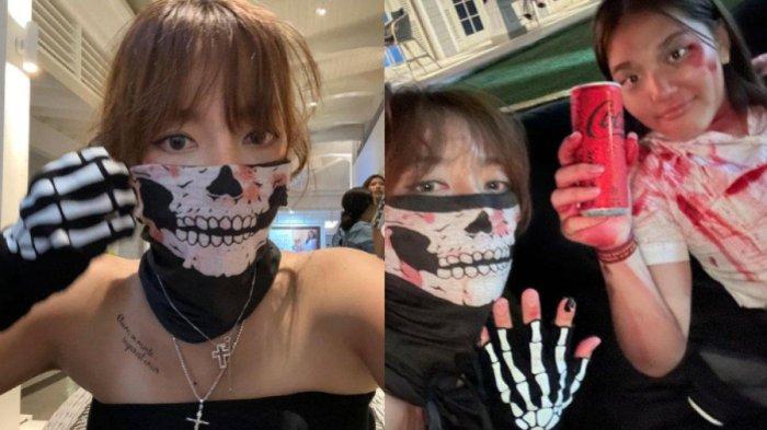 Lee Yoon Jin ikut merayakan Halloween di sekolah sang putrinya. (Instagram @yoonj.lee)
