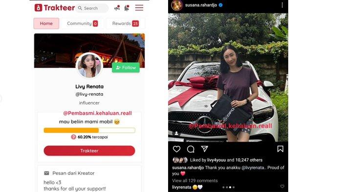 Livy Renata viral gara-gara open donasi untuk beli mobil