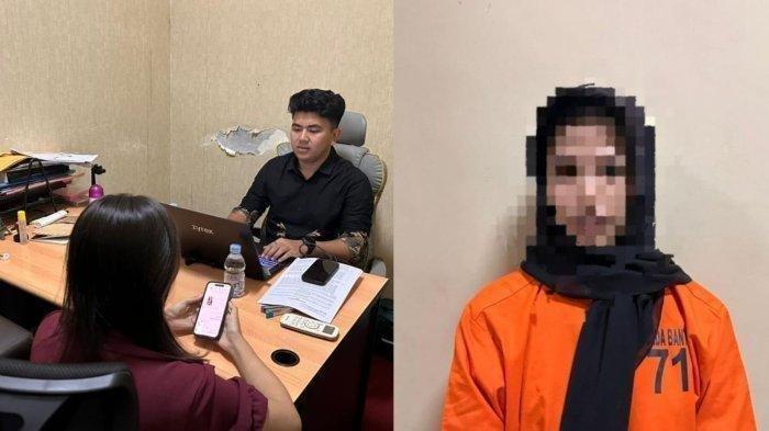 PURA-PURA JADI PRIA - Marpuah alias MR (21) wanita muda yang berpura-pura jadi pria dan menipu seorang staf media presiden Prabowo Subianto. Warga Kabupaten Lebak, Provinsi Banten itu membuat akun palsu dengan mengambil foto orang lain dan mengelabui Kani dengan nama Febrian Alaydrus