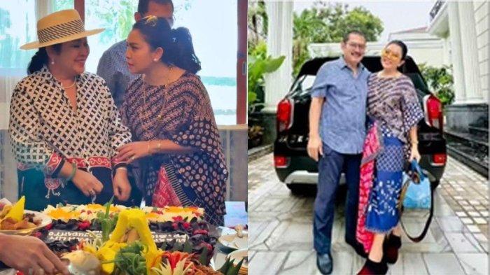 Mayangsari menghadiri pesta perayaan ulang tahun ke-73 iparnya, Sigit Harjojudanto, bersama Bambang Trihatmojo.