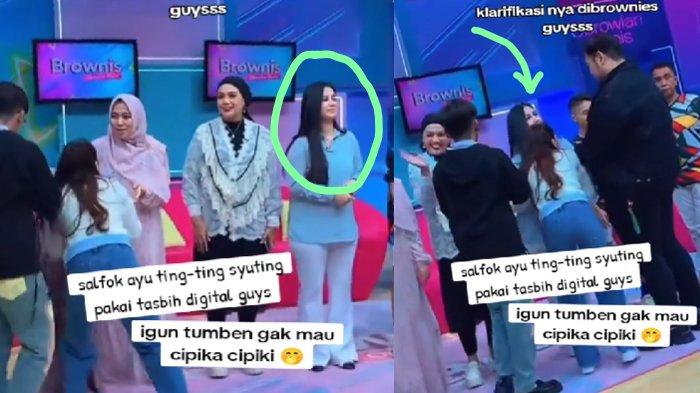 Momen Host Brownis salaman dengan Icha Annisa