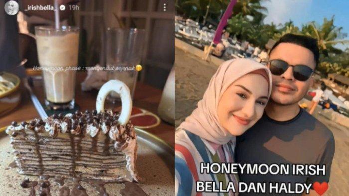  Momen honeymoon Irish Bella dan Haldy Sabri (Instagram @_irishbella_ | TikTok @melangkah_lyodra)