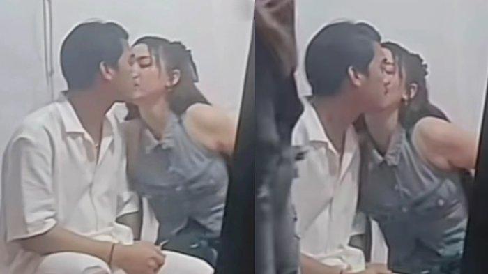 Momen mesra Happy Asmara dan Gilga Sahid di belakang panggung 1