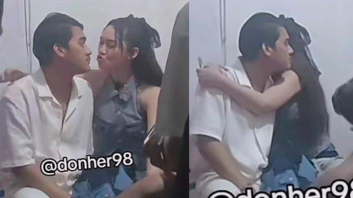 Momen mesra Happy Asmara dan Gilga Sahid di belakang panggung 3