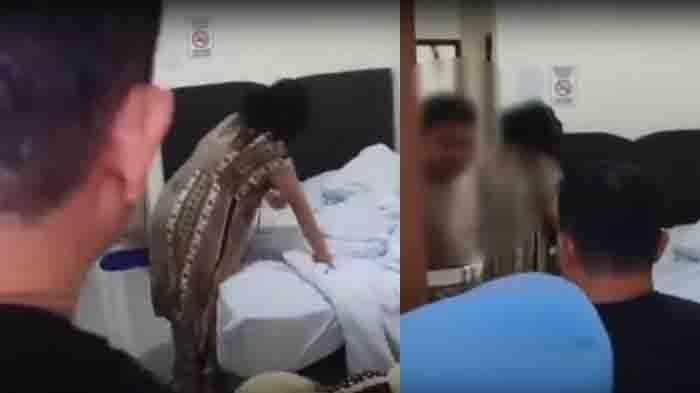 Momen penggerebekan Propam terhadap Briptu MA asyik selingkuh dari istri hamil sampai melahirkan