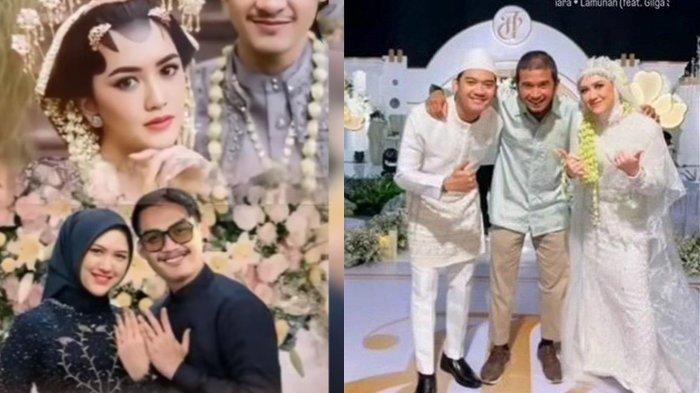 Momen pernikahan Happy Asmara dan Gilga Sahid yang digelar tertutup