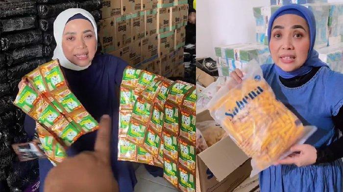 Muzfalifah jualan sabun cuci dan camilan