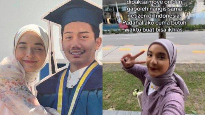 Nabila Ishma curhat pernah dipaksa move on dari Eril dalam video tren TikTok (TikTok @nabilaishma)