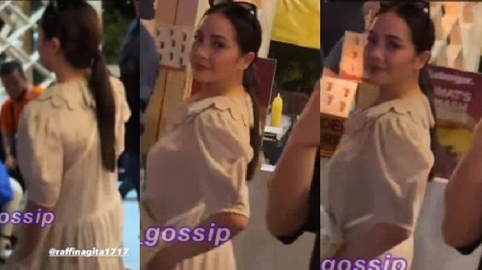 Nagita Slavina mulai tersenyum tipis ke arah fans