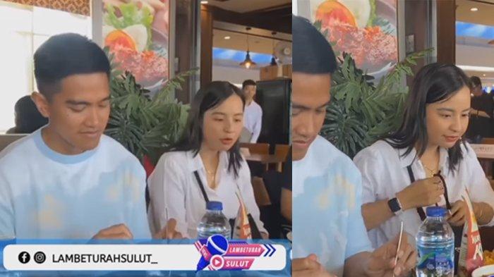 Nikita Naftali duduk di samping Kaesang Pangarep
