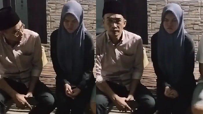 Nunung (kanan) adik Jimmy Sugito korban carok di Sampang, Madura