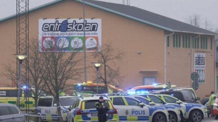  PENEMBAKAN DI SWEDIA - Tangkapan Layar YouTube Channel 4 News yang diambil pada Rabu (5/2/2025) menunjukkan situasi setelah insiden penembakan massal di sebuah kampus di kota Örebro, Swedia, pada hari Selasa (4/2/2025)