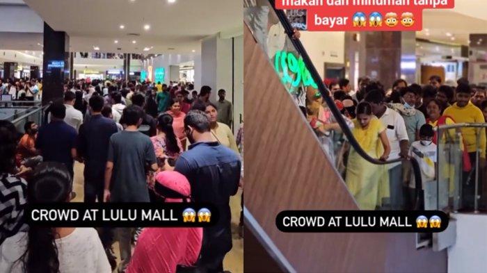 Padatnya mall di India diserbu pengunjung