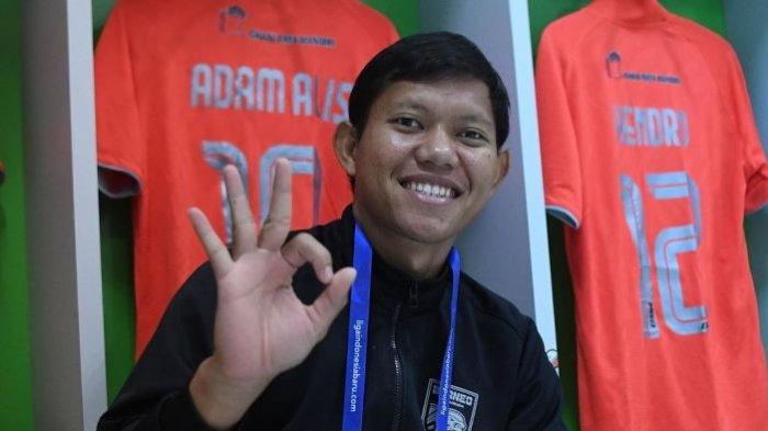 Pemain Borneo FC, Adam Alis, dalam putaran kedua Liga 1 2022.