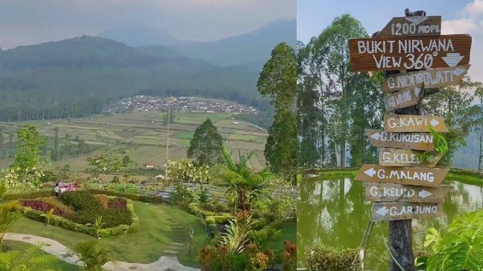 Pemandangan dari bukit Nirwana Malang