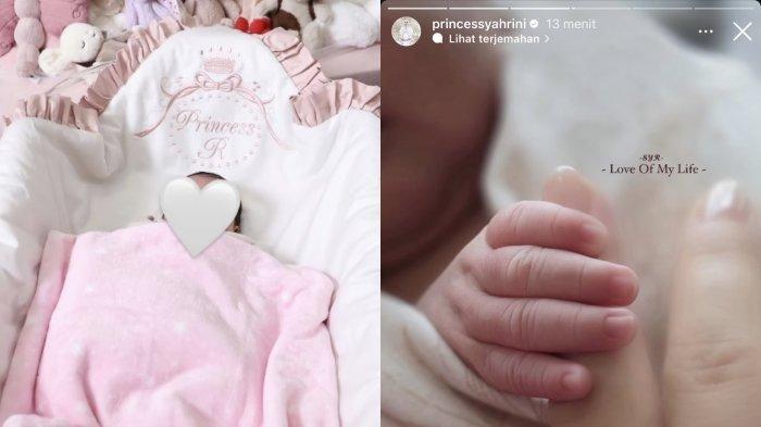 Penampakan bayi Syahrini dan Reino Barack diperlihatkan. (Instagram princessyahrini)
