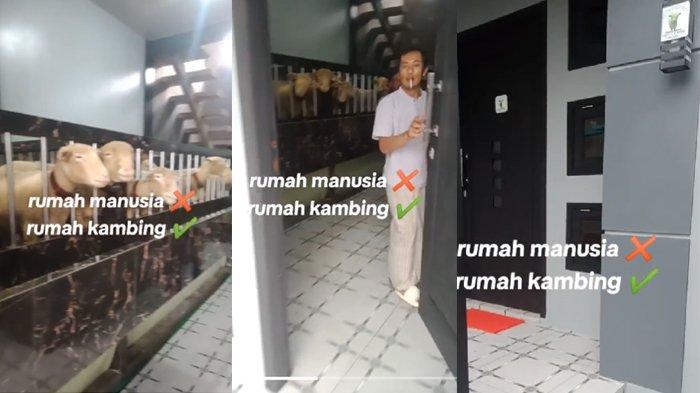 Penampakan rumah yang dihuni kambing di dalamnya ada kandang 1