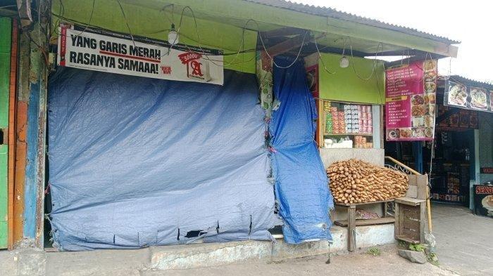 Penampakan warung di Puncak Bogor yang sempat viral kini tutup