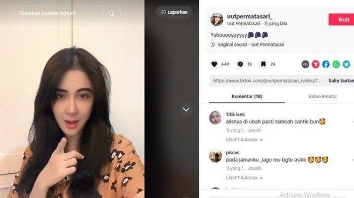 Penampilan Uut Permatasari di rumah memaki daster