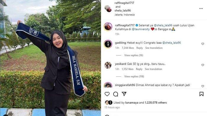Pengasuh Rafathar, Mbak Lala baru saja menyelesaikan sidang untuk ujian kuliahnya (Instagram/raffinagita1717)