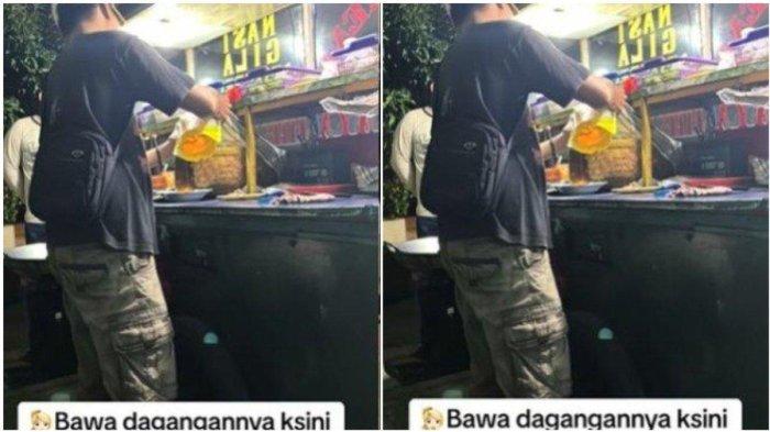 Penjual nasgor dagangannya diborong temen untuk bukber (TikTok @backwilme)