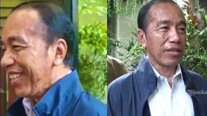 JOKOWI SAKIT - Tangkap layar video Presiden ke-7 RI Joko Widodo (Jokowi) saat mengomentari hasil survei terkait tudingan ijazah palsu, penampilannya tampak berbeda. Terlihat jelas adanya bercak atau flek hitam di area wajah dan leher. Selain itu, rambut dan bagian kepala terlihat menipis di beberapa bagian. Kini penyebabnya dijawab ajudan, Kompol Syarif Muhammad Fitriansyah saat dihubungi Senin (2/6/2025).