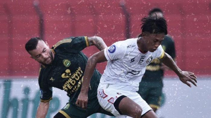Laga Persikabo vs Arema FC pada pekan 27 Liga 1 2023 di Stadion Sultan Agung, Bantul, Jumat (1/3/2024).