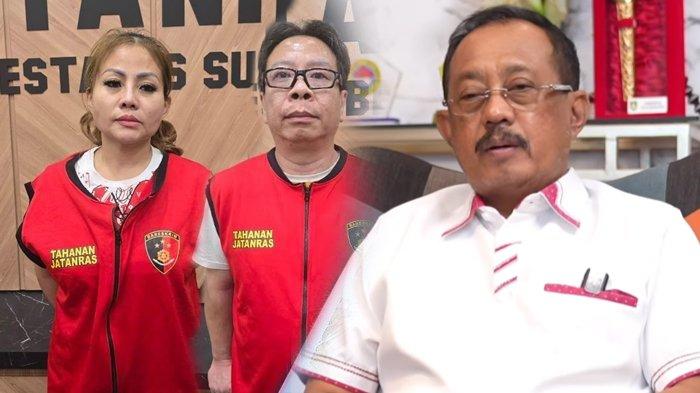 JAN HWAN DIANA TERSANGKA - Pemilik UD Sentoso Seal, Jan Hwa Diana dan suaminya, Handy Soenaryo (KIRI) dijebloskan ke penjara Polrestabes Surabaya dalam kasus dugaan perusakan mobil milik kontraktor Paul Sthevanus, Kamis (8/5/2025). Wakil Wali Kota Surabaya, Armuji alias Cak Ji (KANAN) dalam postinganya di Instagran (14/3/2025). Kini Cak Ji berpesan kepada Jan Hwa Diana, jadi pengusaha jangan arogan.
