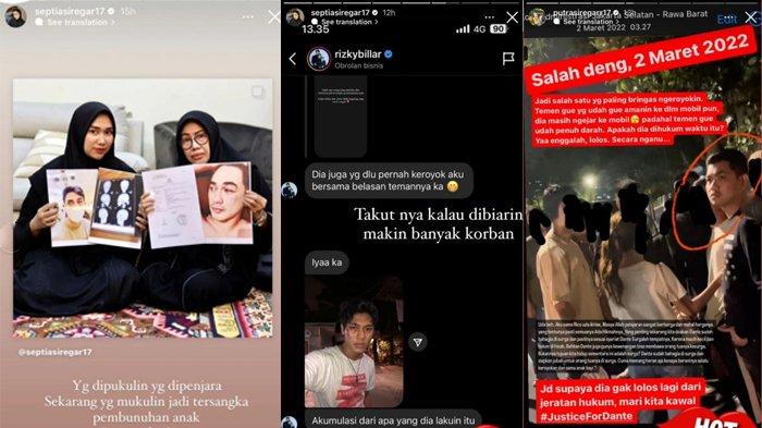 Postingan Putra Siregar dan Septia Siregar soal  Yudha Arfandi