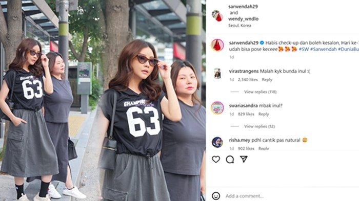 Postingan Sarwendah setelah operasi plastik disebut mirip Inul