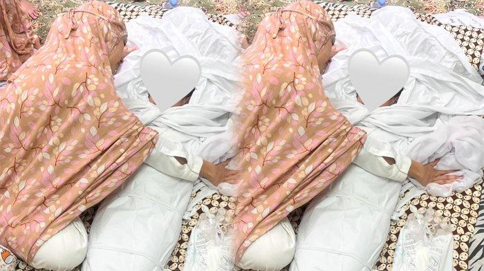 Postingan terbaru Tamara Tyasmara memeluk jenazah Dante 1