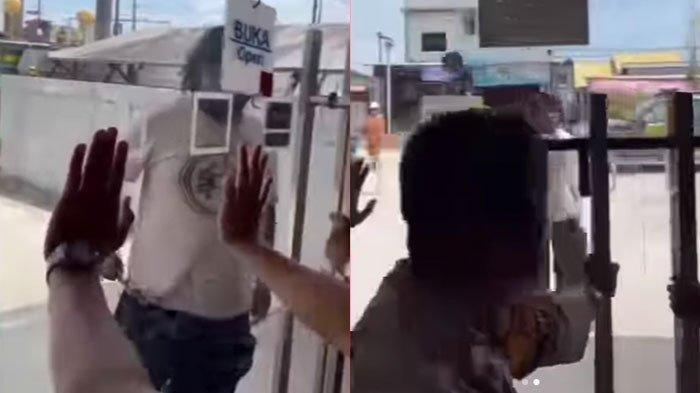  Pria ngamuk dilarang tarik tunai Rp100 juta di bank, padahal dirinya tak punya tabungan. (Instagram/@lambe_turah)