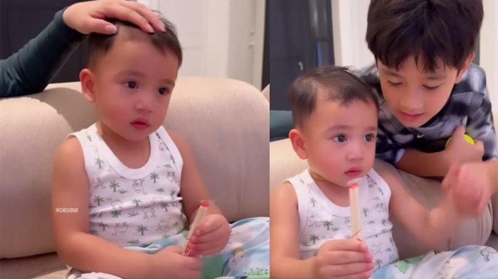 Rafathar merayu Rayyanza agar mau ke dokter