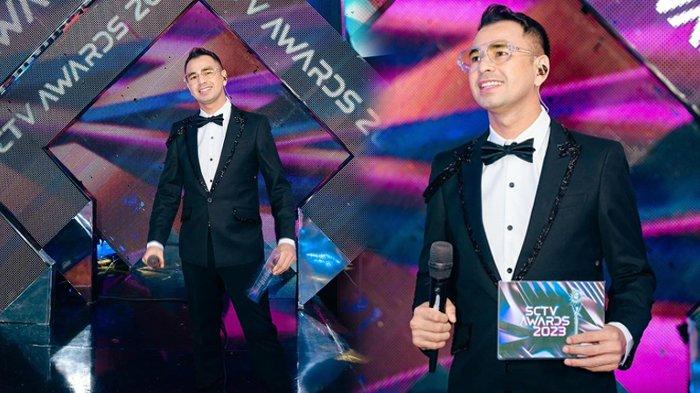 Raffi Ahmad dapat penghargaan SCTV Awards Presenter Paling Ngetop
