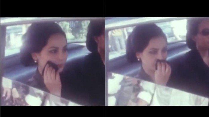 Ratna Sari Dewi dan Hartini di pemakaman Soekarno